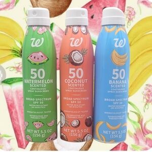 Walgreen Scented Broad Spectrum SPF Face Sunscreen Trio